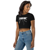 Terrorential - Organic Crop Top - Lightning Logo apparel