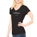 Methusalem Logo Premium Womens V-Neck T-shirt